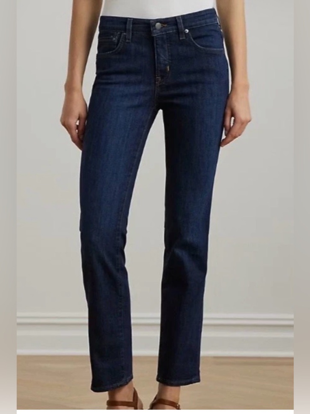 Ralph Lauren Women's Dark Indigo Straight-Leg Jeans
